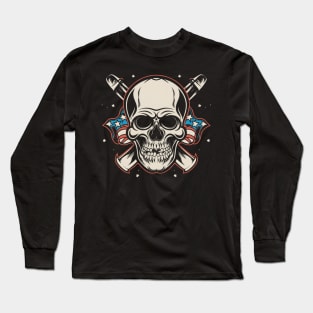 Gothic skull Tattoo Long Sleeve T-Shirt